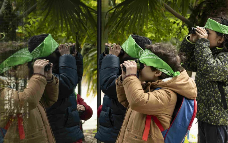 Des enfants au Parc Zoologique