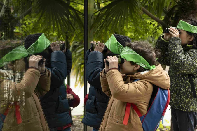 Des enfants au Parc Zoologique
