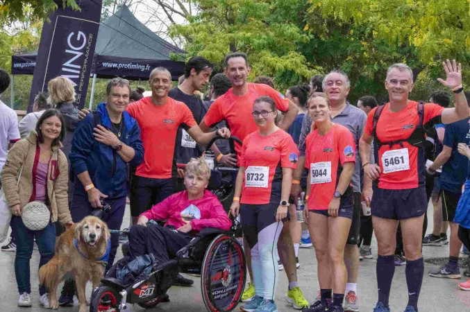 Photo de groupe au Paris Zoo Run 2024