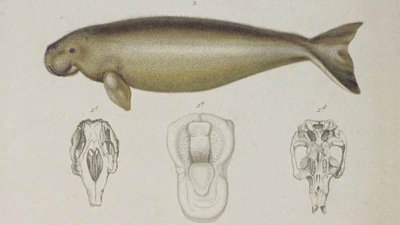 Cuvier, Iconographie du règne animal – Lamantin © Muséum national d’Histoire naturelle