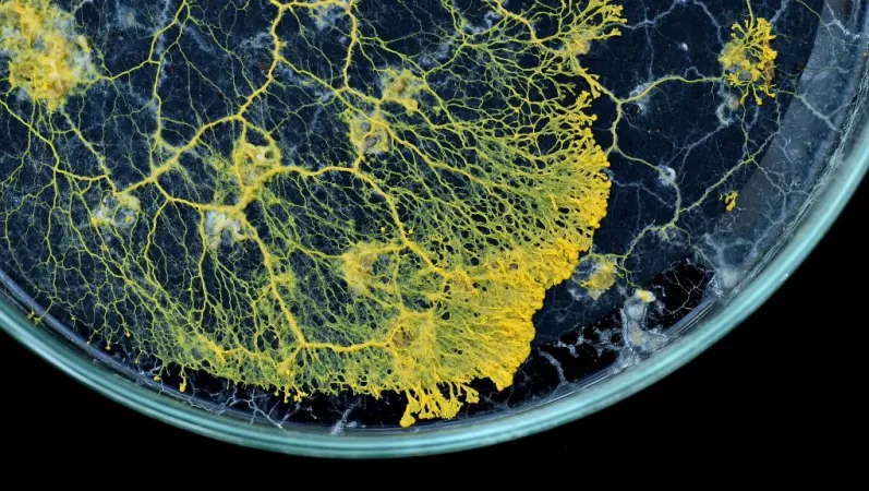Blob dans une boite de petri. © MNHN - F.G Grandin