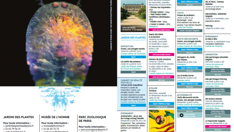 Retrouvez tout l'agenda du Muséum 