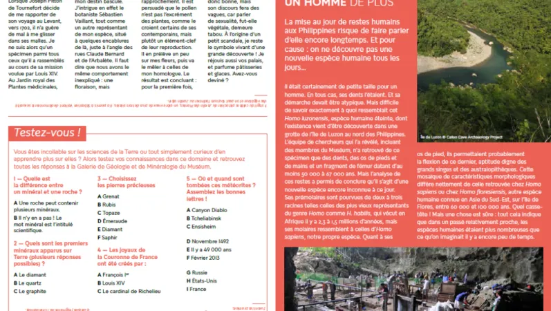 Testez vos connaissances en sciences de la Terre et rencontrez la nouvelle espèce humaine
