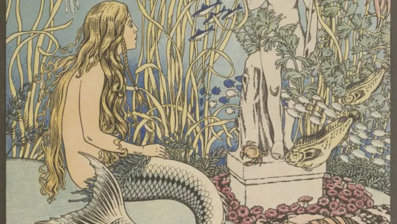La petite sirène, Andersen, enluminé par J. Bilibine © Gallica, Bibliothèque nationale de France
